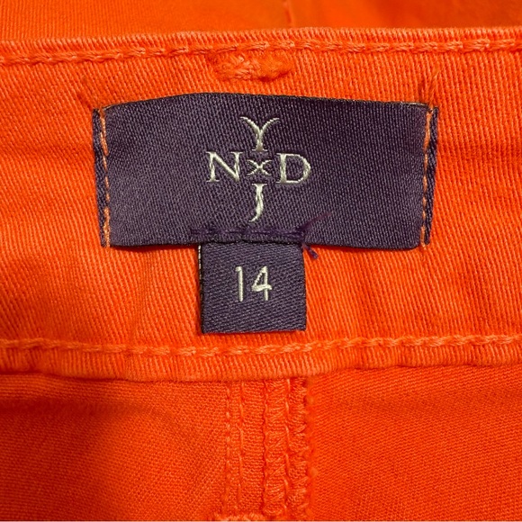 NYDJ Not Your Daughter’s Jeans Pencil Skirt Papaya Color Size 14 Made In USA - Picture 8 of 12